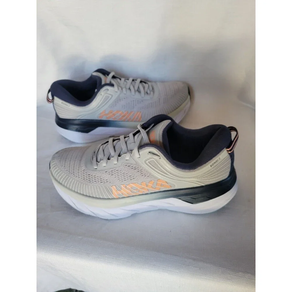 Hoka One Bondi 7 Women's Size 10. Lunar Rock Running Sneakers 1110519-LRBI